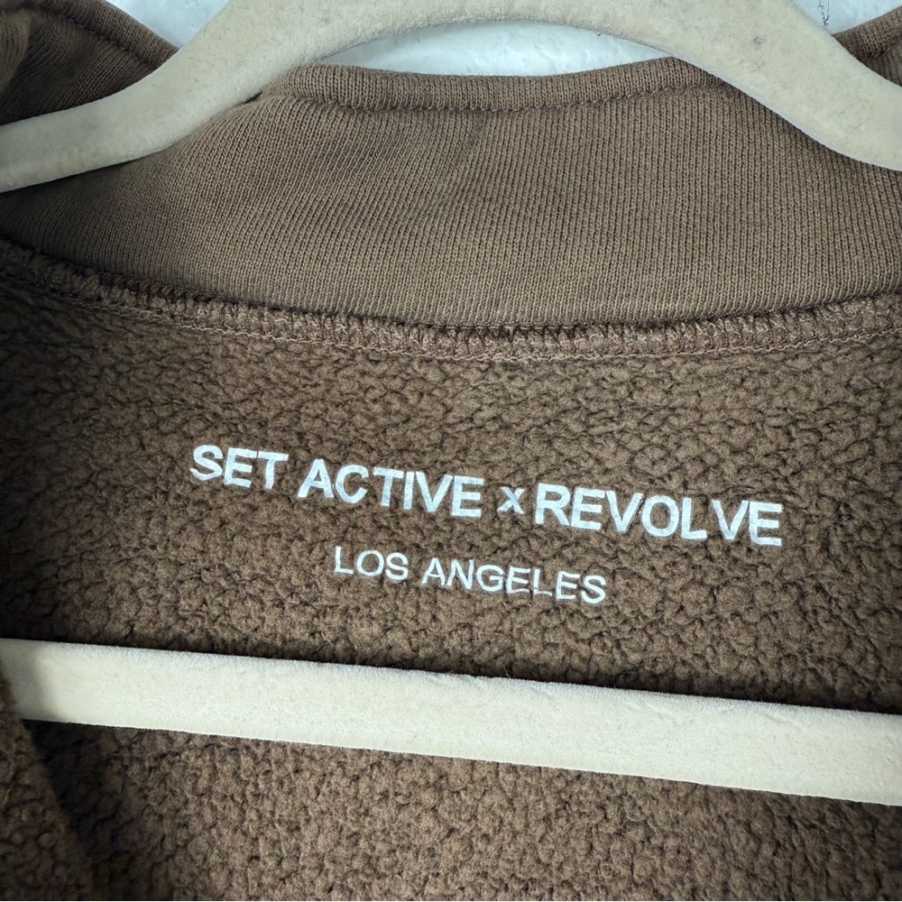 SET Active Chocolate Brown Half-Zip Sweatshirt - Picture 8 of 10